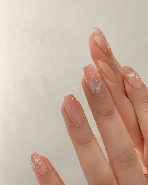 Jelly Butterfly Nails