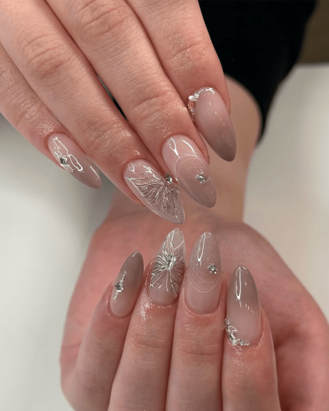 3D Butterfly Nails