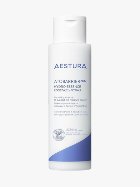 Aestura Atobarrier365 Hydro Essence in branded component on a light gray background